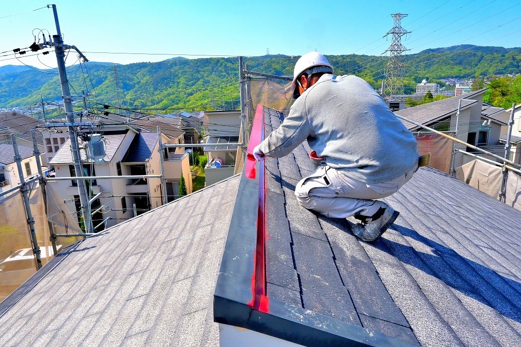 神戸市で屋根板金塗装